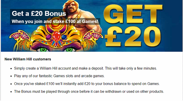 William Hill Games Welcome Offer
