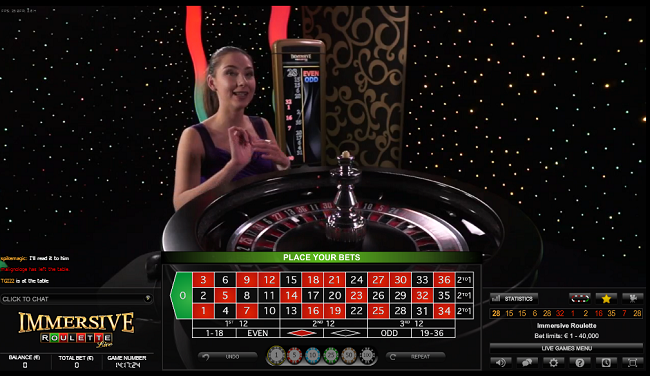 immersive live croupier