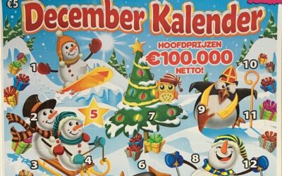 Zo klein is winkans op hoofdprijs Decemberkalender bij de Nederlandse krasloten